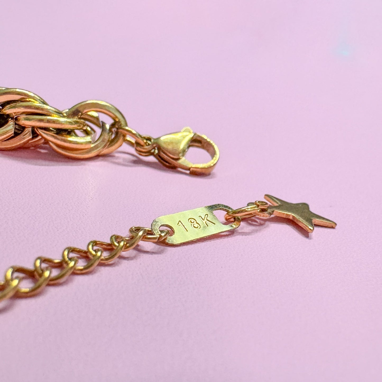 Gold Half Pearl Half Chain Bracelet