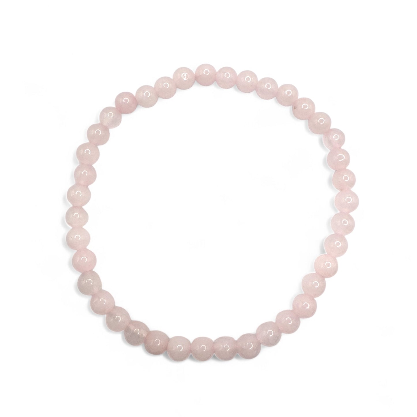 Harper Rose Quartz Gemstone Bead Bracelet | Adjustable