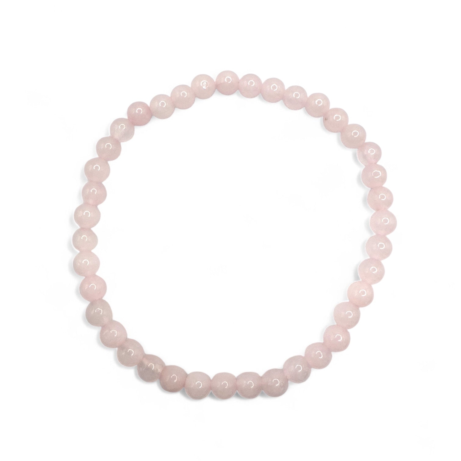Harper Rose Quartz Gemstone Bead Bracelet | Adjustable