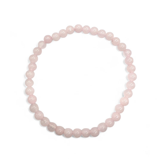 Harper Rose Quartz Gemstone Bead Bracelet | Adjustable