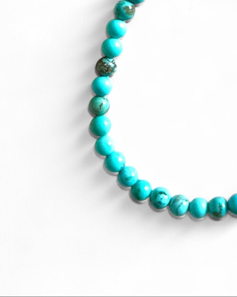 Harper Turquoise Gemstone Bead Bracelet | Adjustable