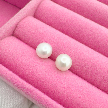 Hope Sterling Silver Freshwater Pearl Stud Earrings
