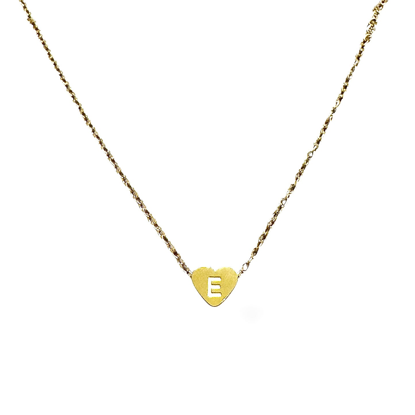 Sasha Initial Heart Charm Necklace | Choose Your Initial