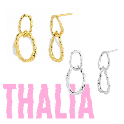 Thalia Sterling Silver Small Drop Earrings.