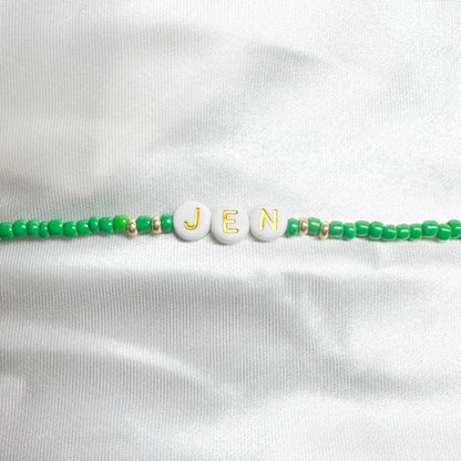 Remi Personalised Name Bead Bracelet - Razzle and Rose Jewellery