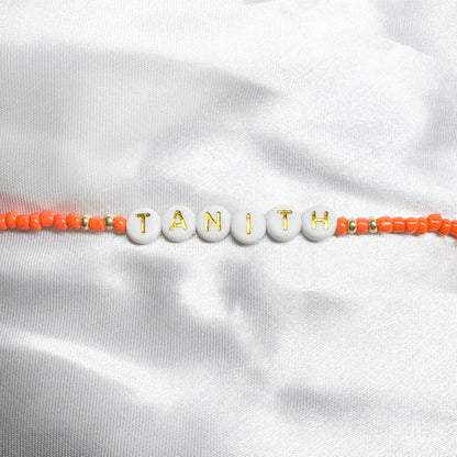 Remi Personalised Name Bead Bracelet - Razzle and Rose Jewellery