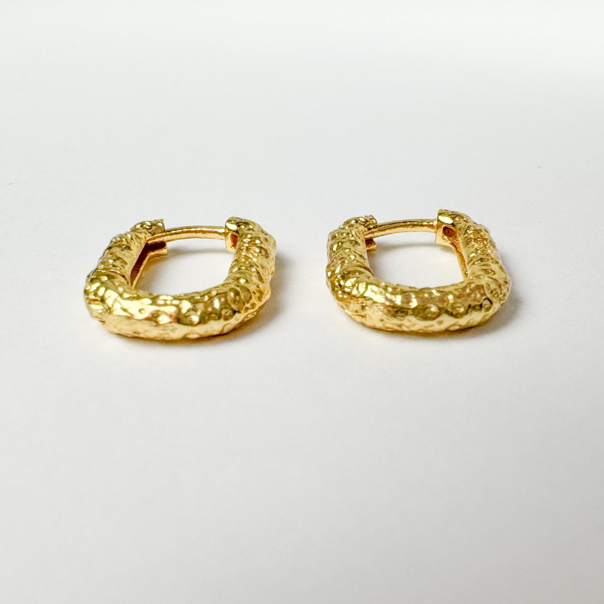 Coco Gold Vermeil Textured Small Hoop Earrings