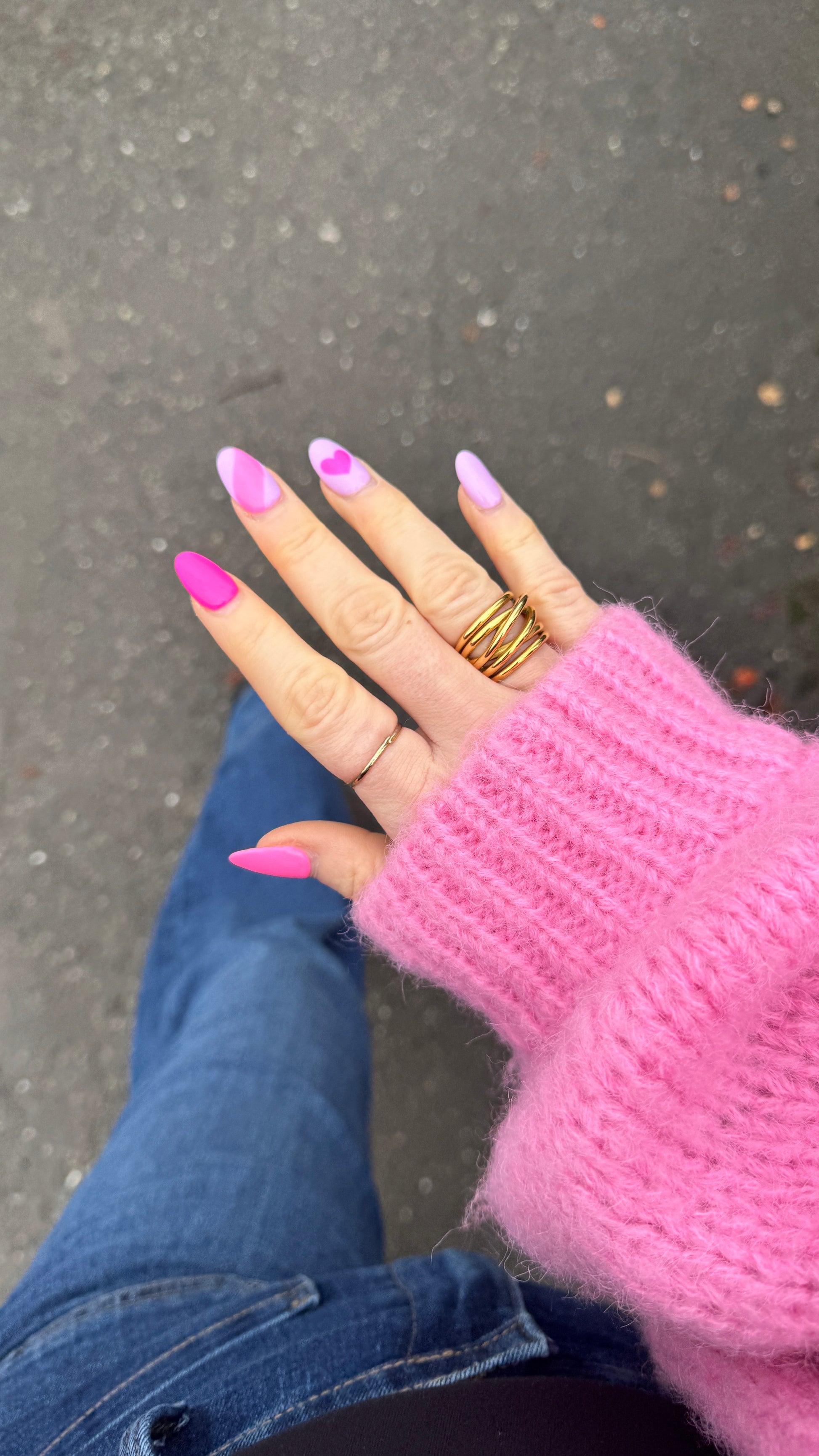 Ivy Gold Chunky Multi Band Ring