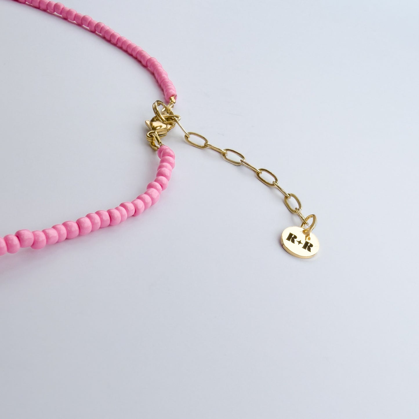 Maui Pink Beaded Necklace with Freshwater Pearl