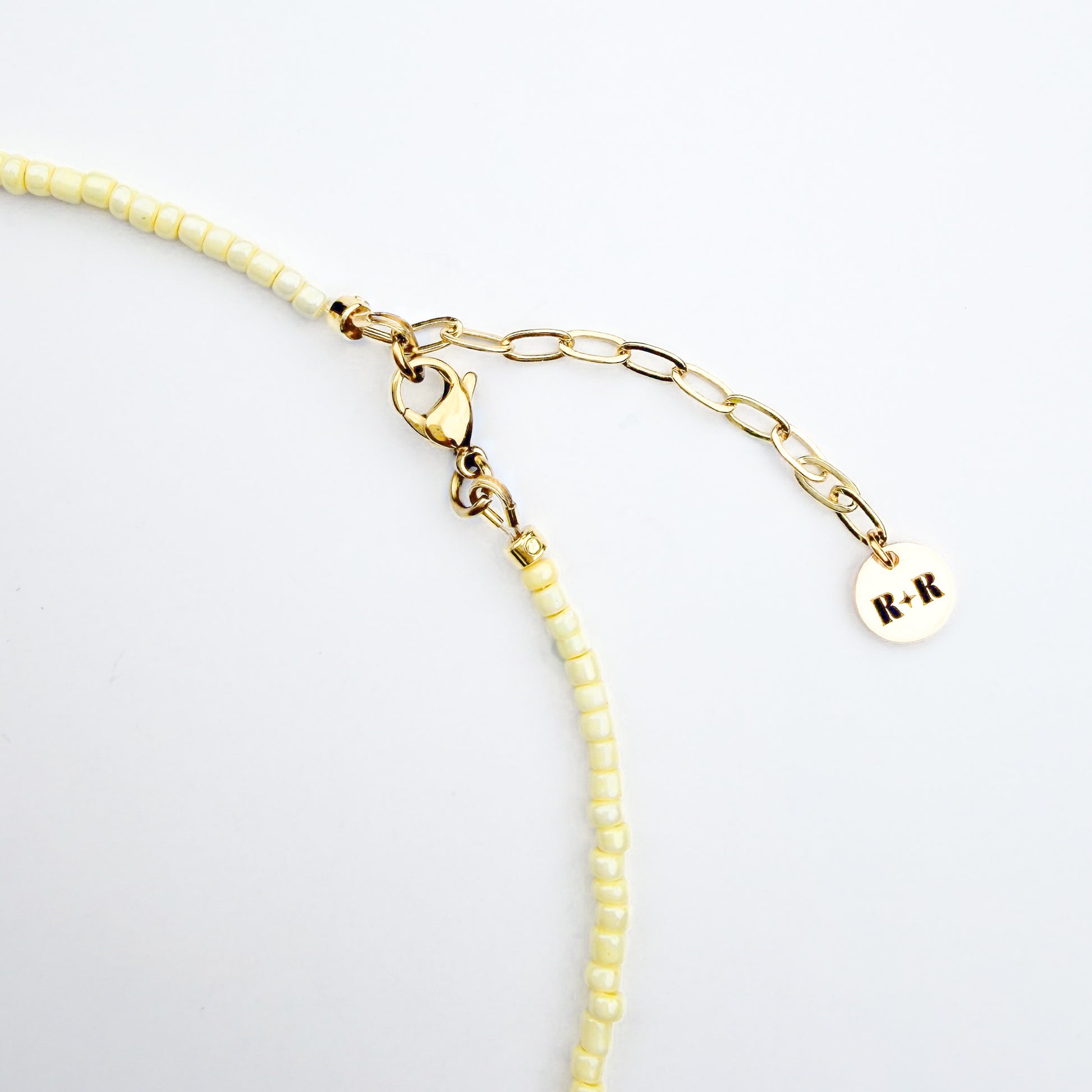 Maui Yellow Beaded Necklace with Freshwater Pearl