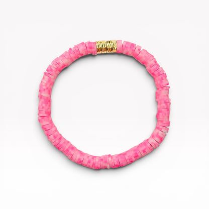 Palermo Colourful Heishi Bead Bracelet | Stretch Fit