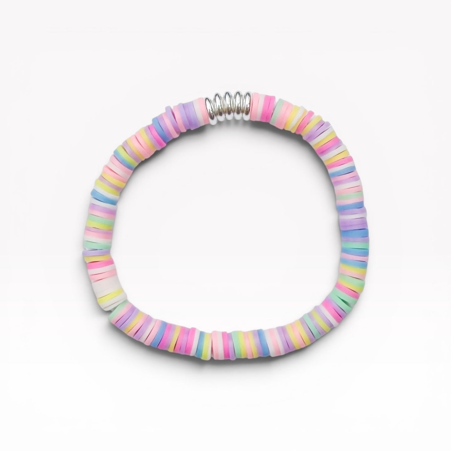 Palermo Colourful Heishi Bead Bracelet | Stretch Fit