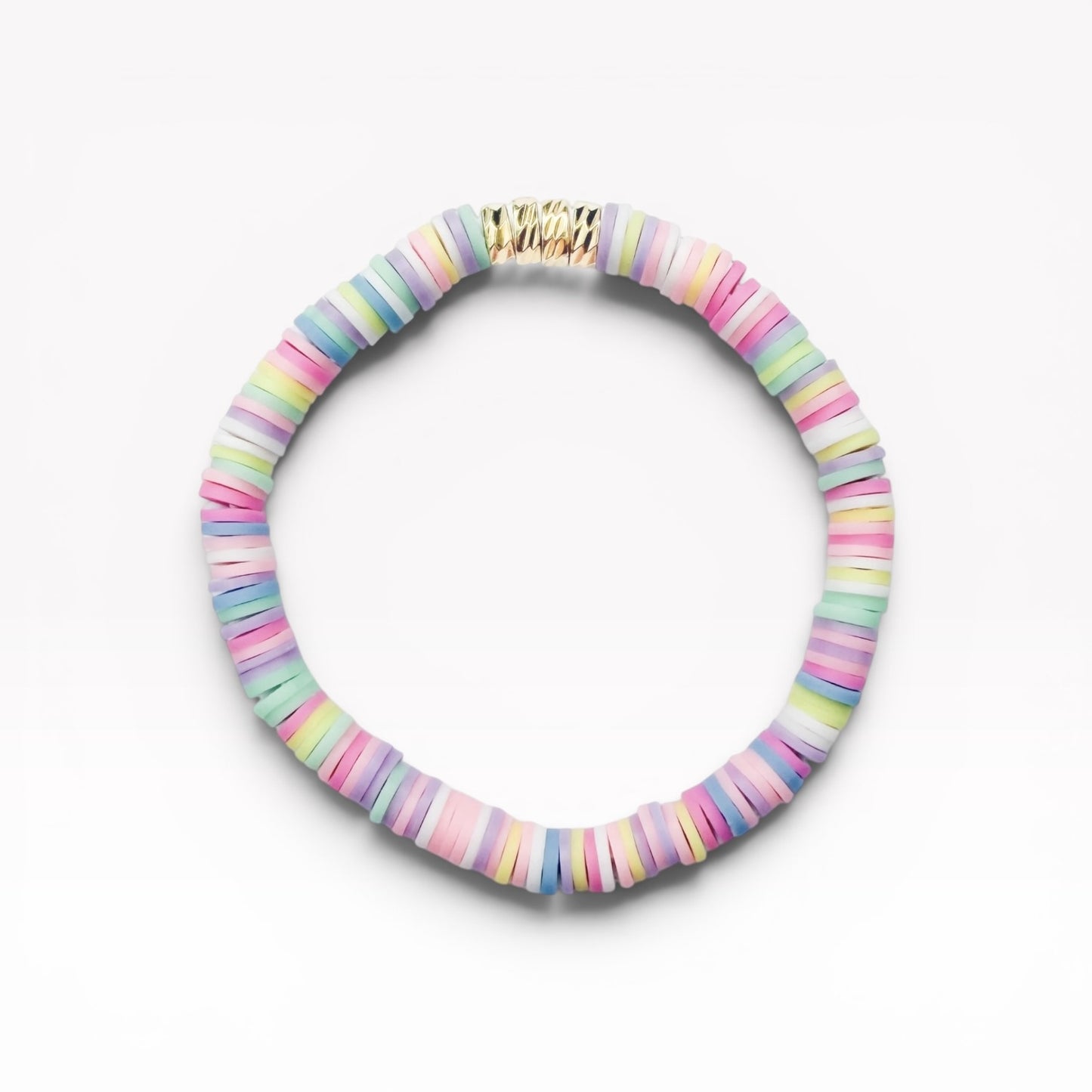 Palermo Colourful Heishi Bead Bracelet | Stretch Fit