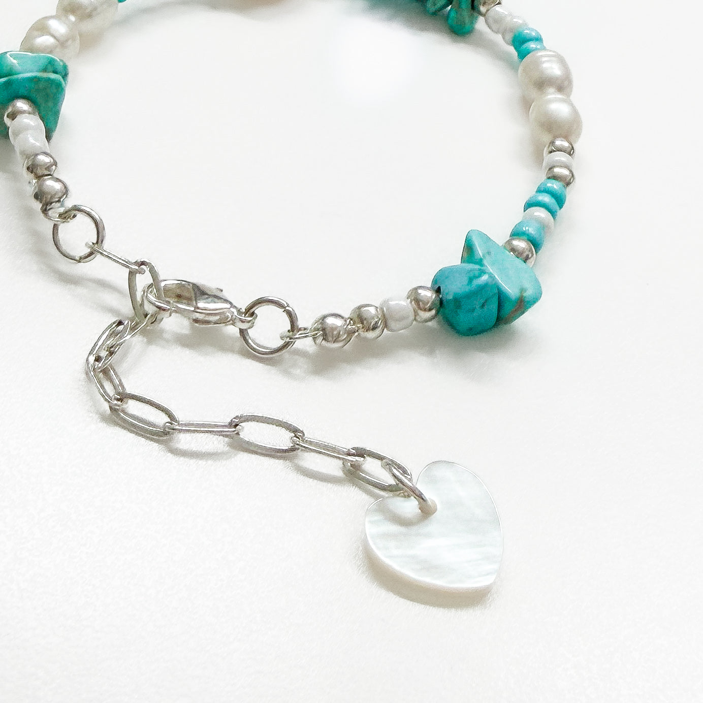 Riviera Pearl and Gemstone Beaded Bracelet