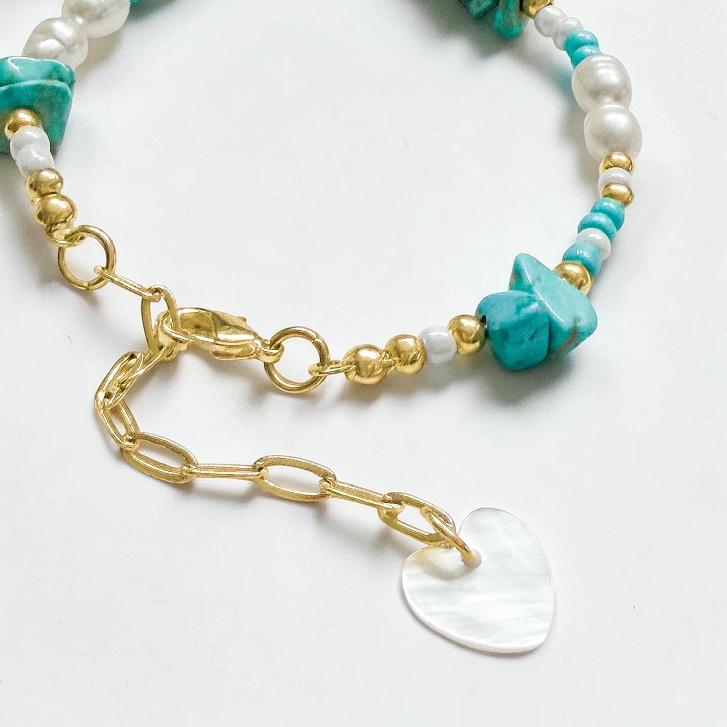 Riviera Pearl and Gemstone Beaded Bracelet