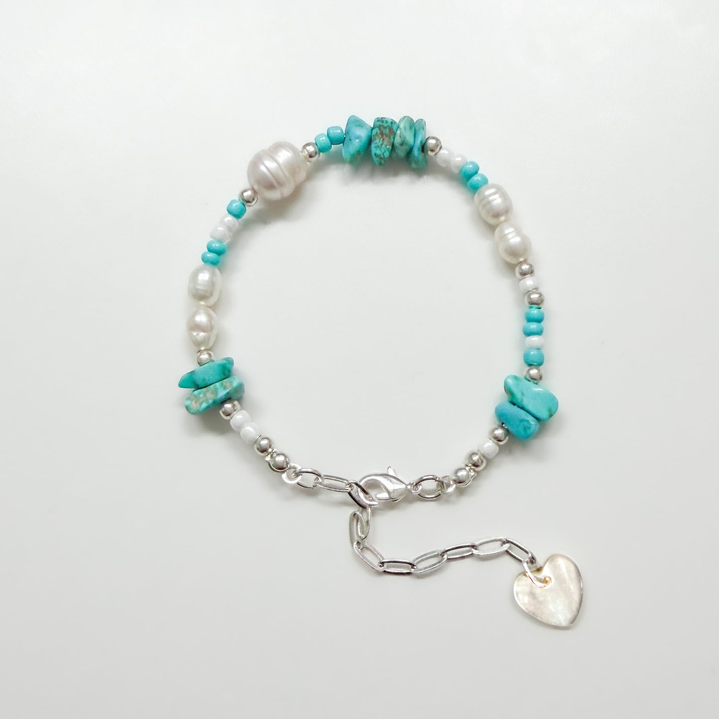 Riviera Pearl and Gemstone Beaded Bracelet