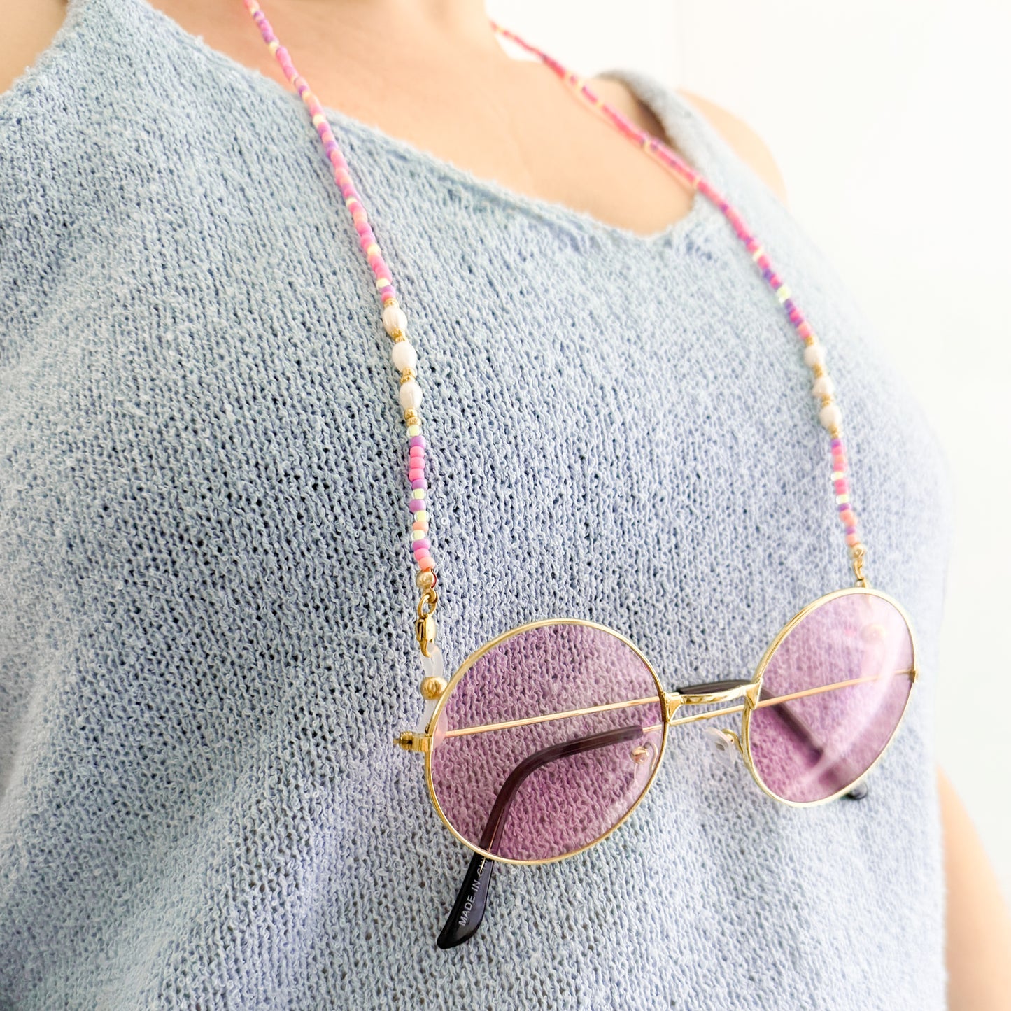 Salerno Candy Pearl Glasses Chain