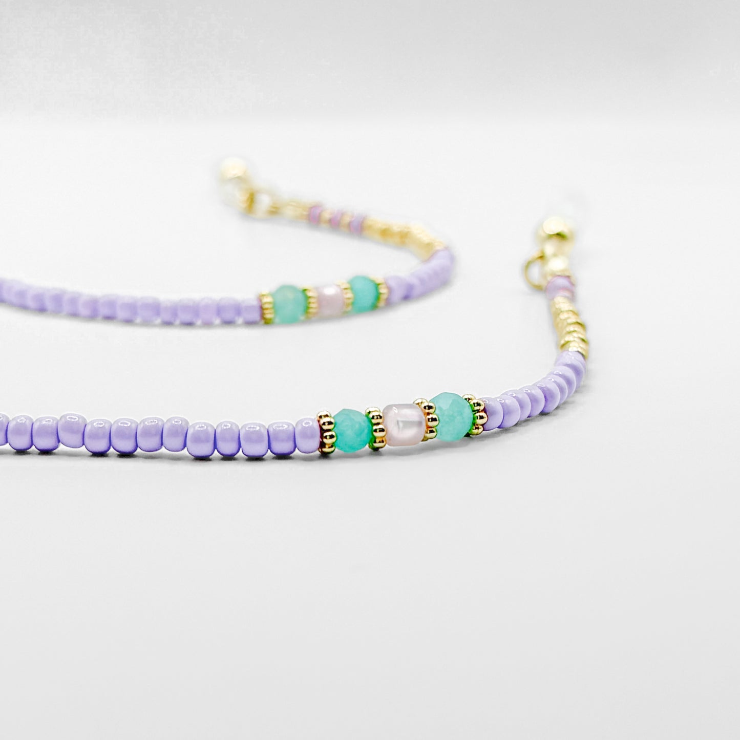 Salina Lilac Gemstone Glasses Chain