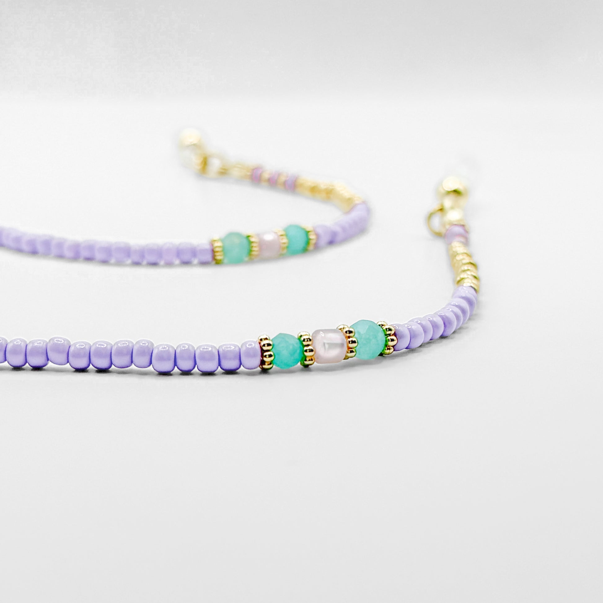 Salina Lilac Gemstone Glasses Chain