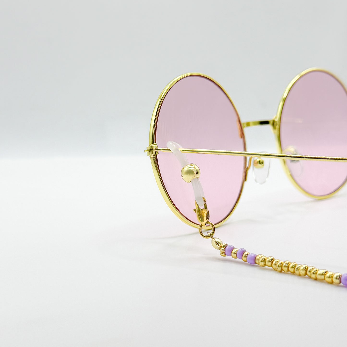 Salina Lilac Gemstone Glasses Chain
