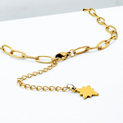 Santorini Gold Chunky Nature Charm Necklace