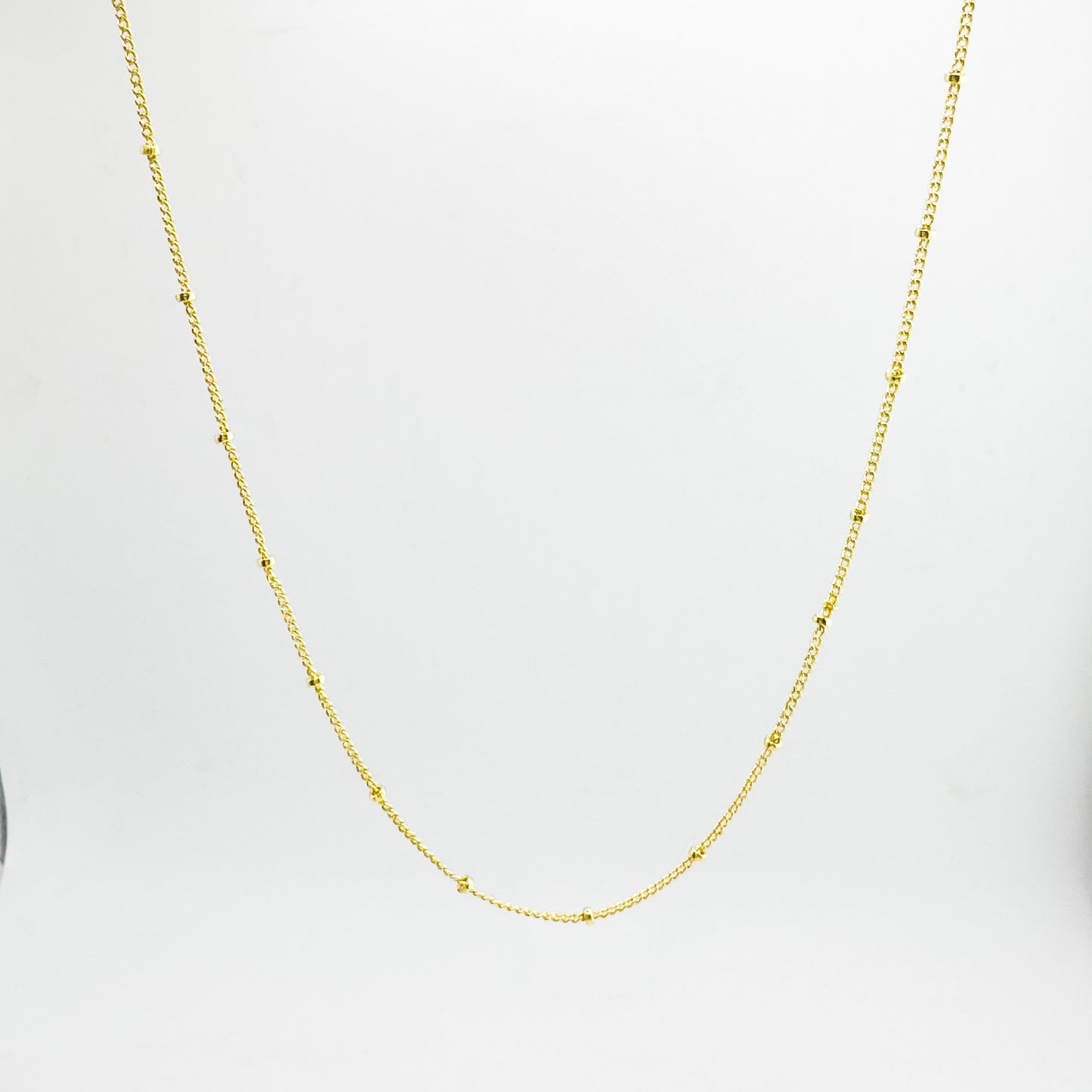 Serena Gold Satellite Fine Chain Necklace