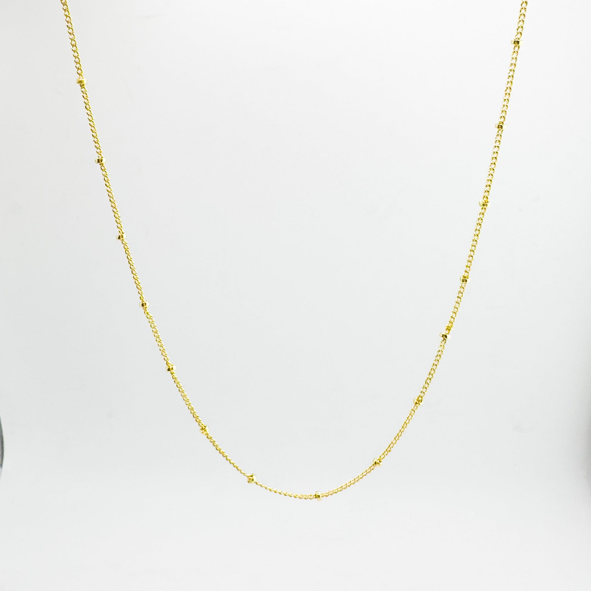 Serena Gold Satellite Fine Chain Necklace