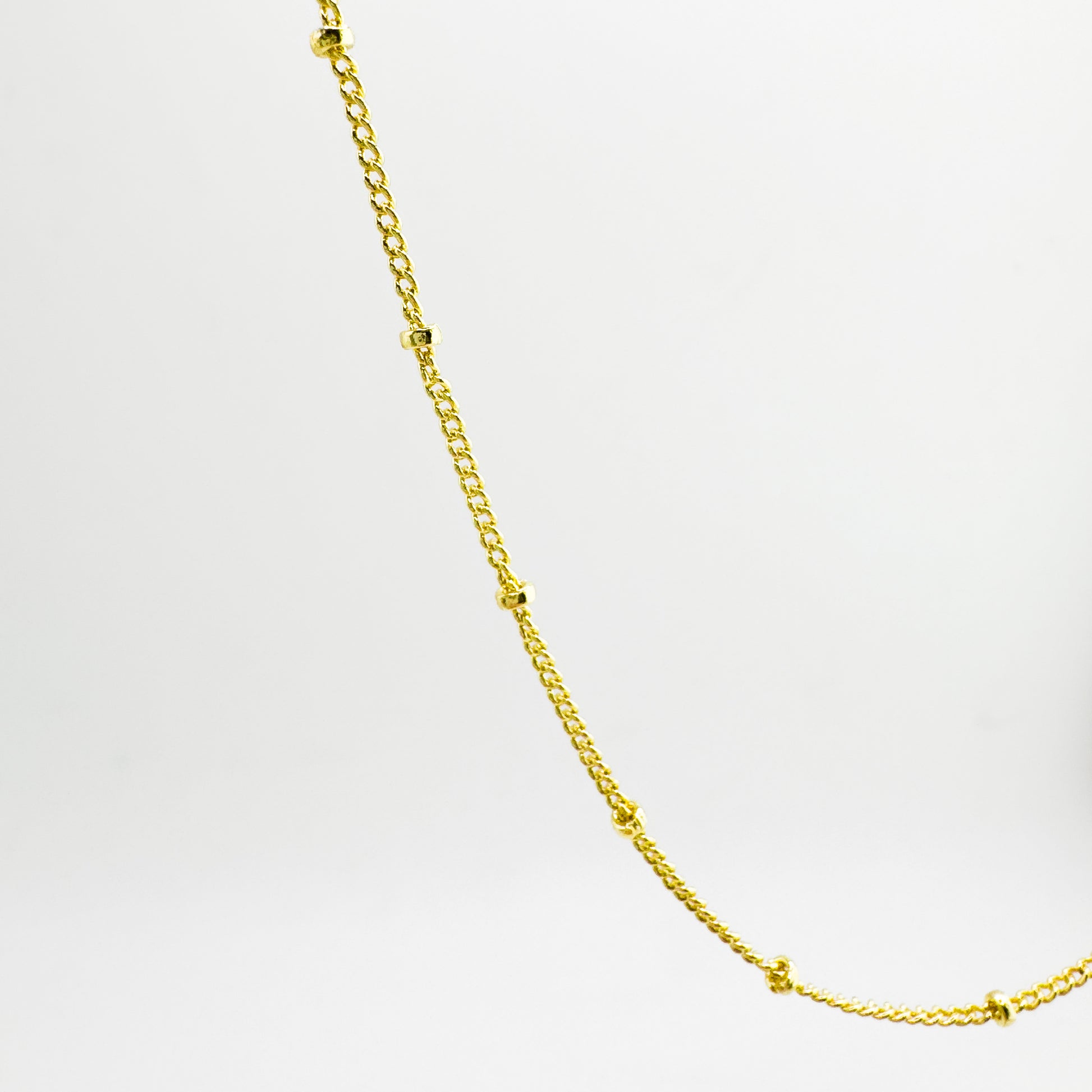 Serena Gold Satellite Fine Chain Necklace