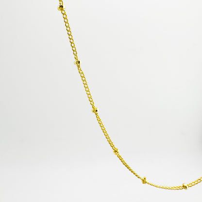 Serena Gold Satellite Fine Chain Necklace