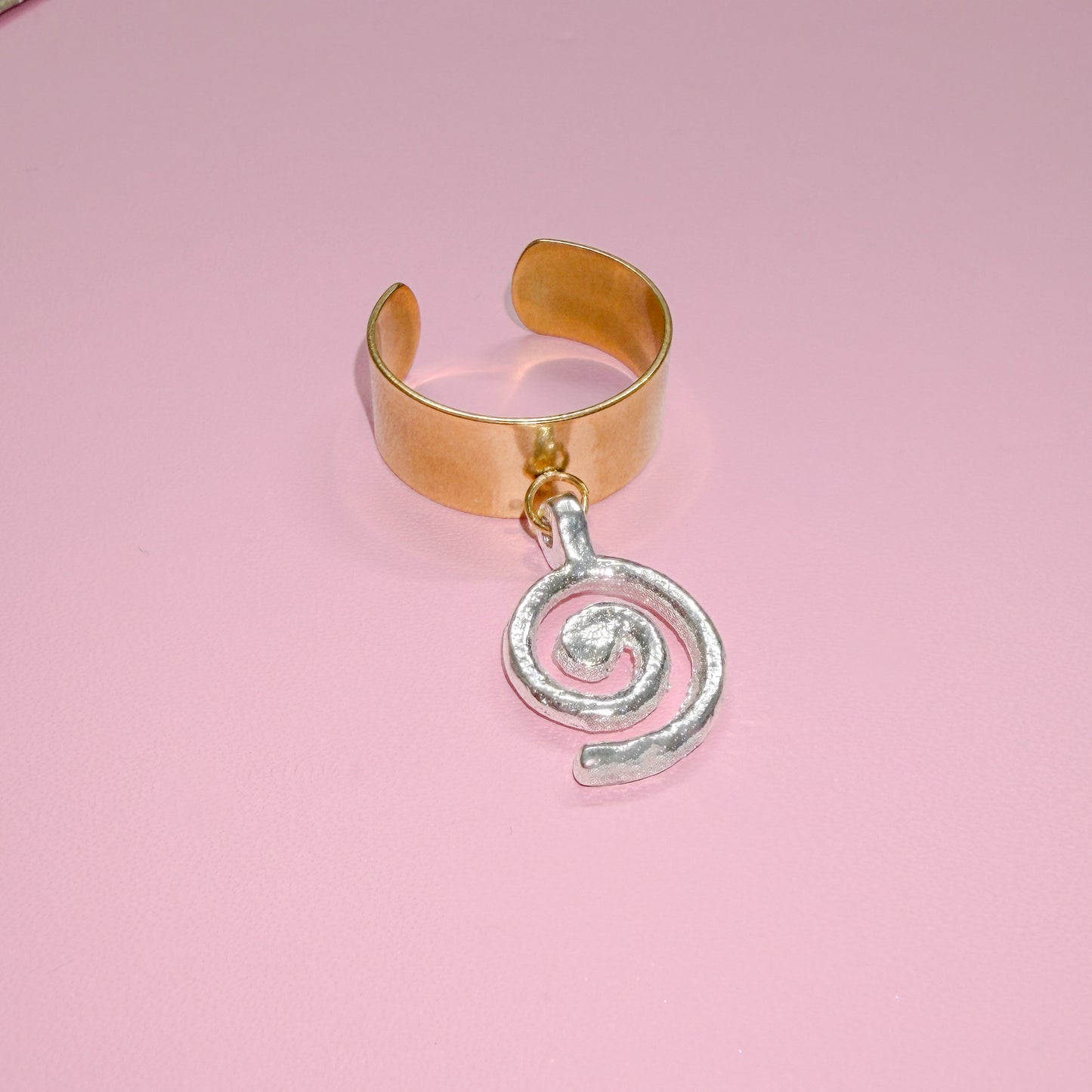 Seychelles Mixed Metal Charm Ring | Adjustable Fit | Choose Your Charm