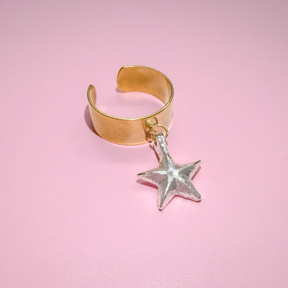 Seychelles Mixed Metal Charm Ring | Adjustable Fit | Choose Your Charm