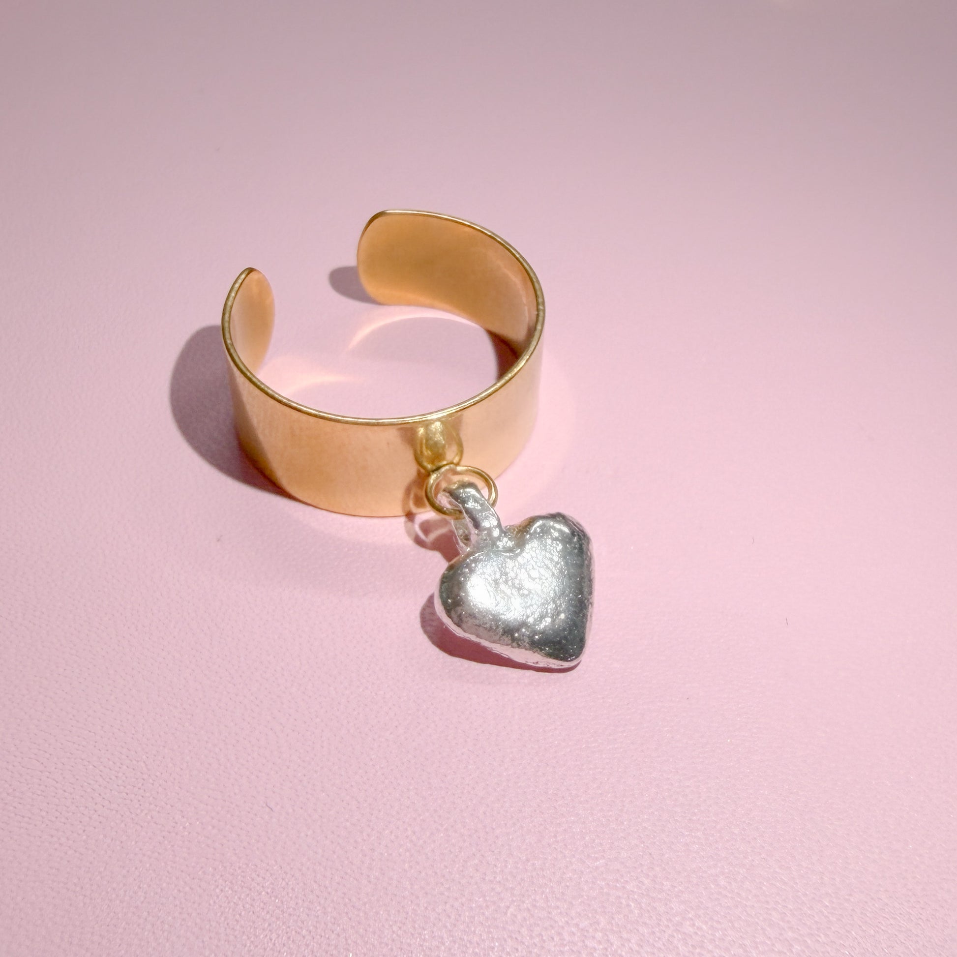 Seychelles Mixed Metal Charm Ring | Adjustable Fit | Choose Your Charm