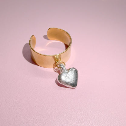 Seychelles Mixed Metal Charm Ring | Adjustable Fit | Choose Your Charm