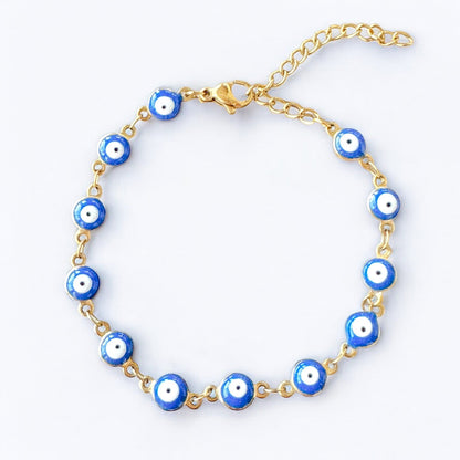 Sia Gold Evil Eye Chain Bracelet