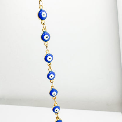 Sia Gold Evil Eye Chain Necklace