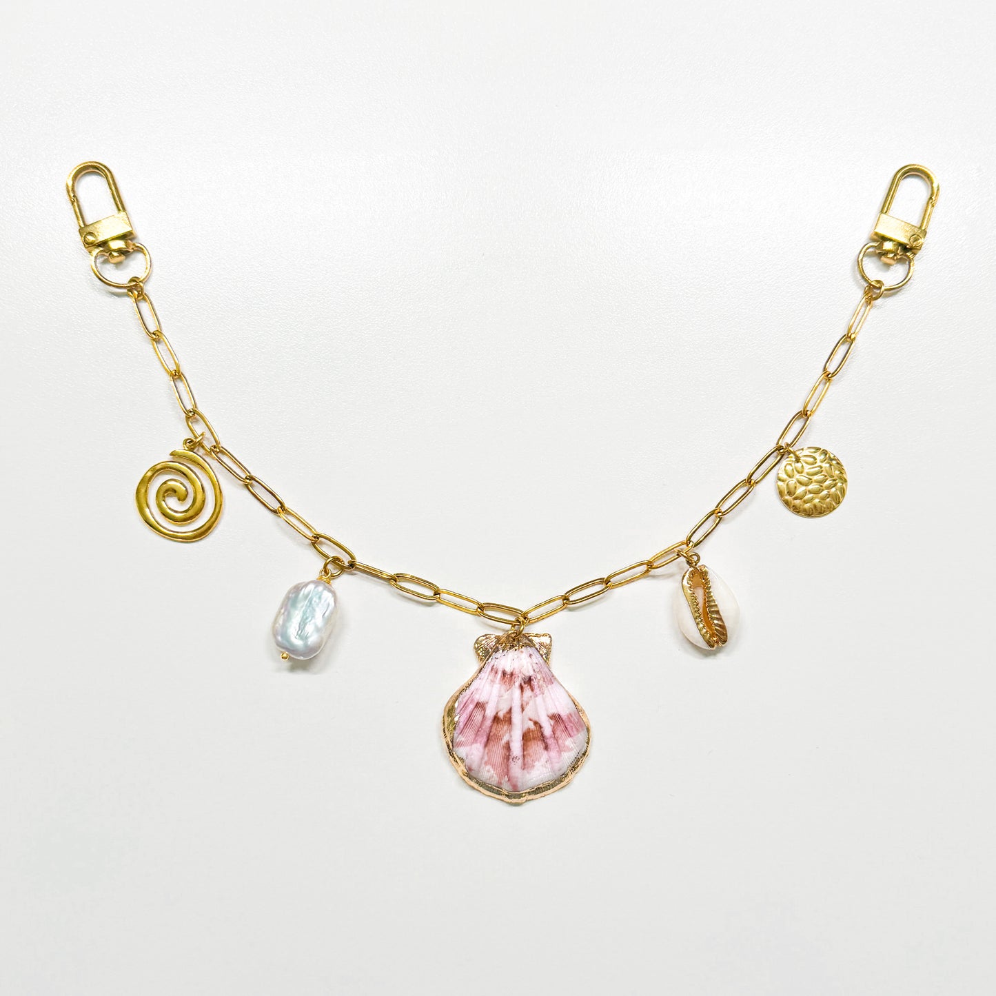 Sicily Gold Ocean Inspired Bag Chain
