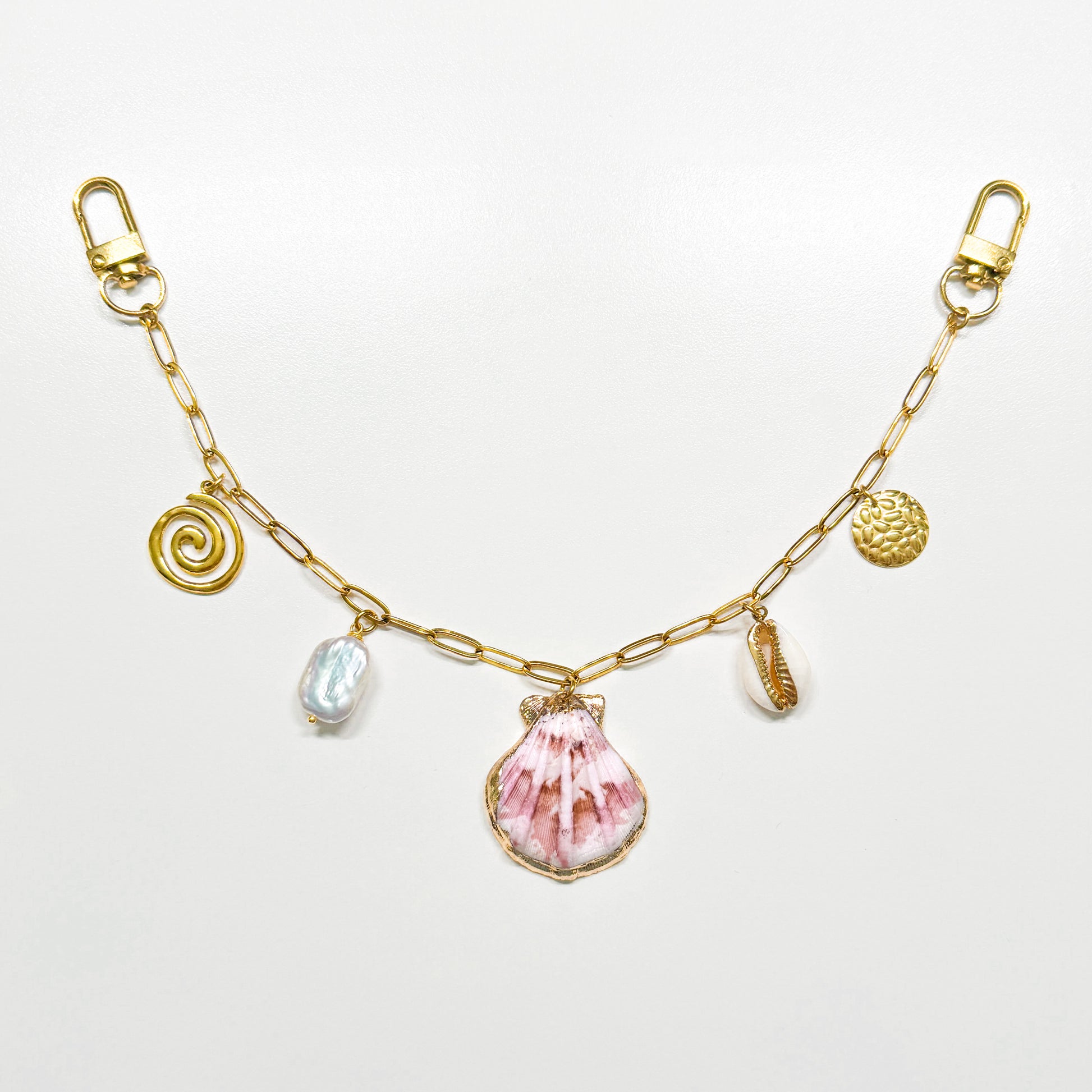 Sicily Gold Ocean Inspired Bag Chain