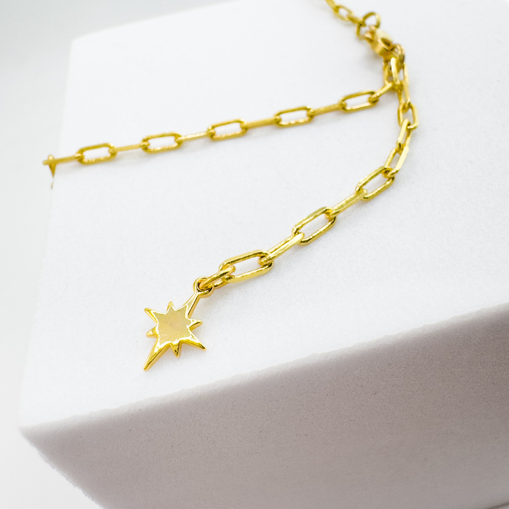 Sunday Gold Fine Paperclip Chain Necklace