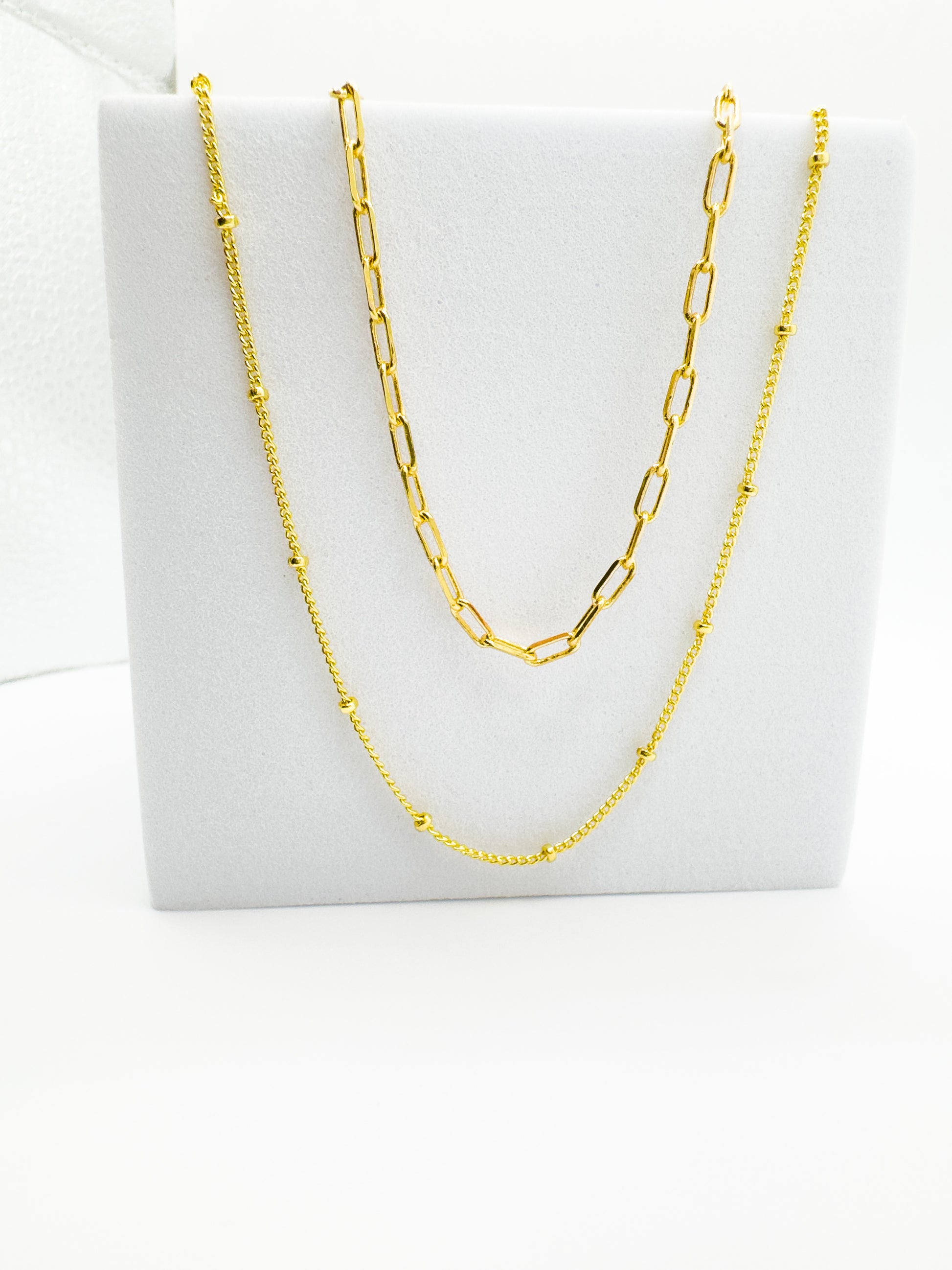 Sunday Gold Fine Paperclip Chain Necklace