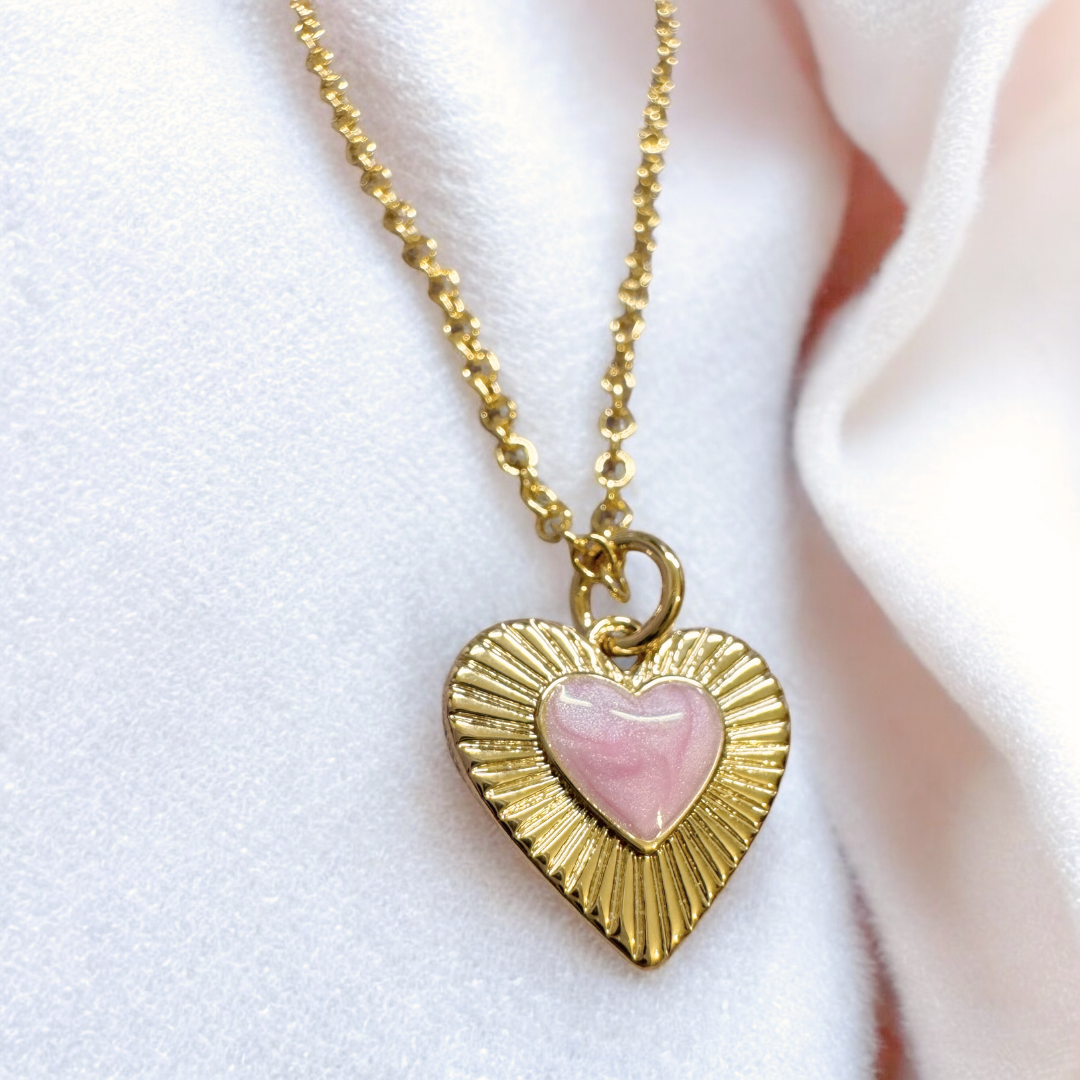 Gia Gold Dreamy Heart Necklace