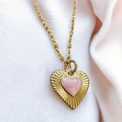 Gia Gold Dreamy Heart Necklace.