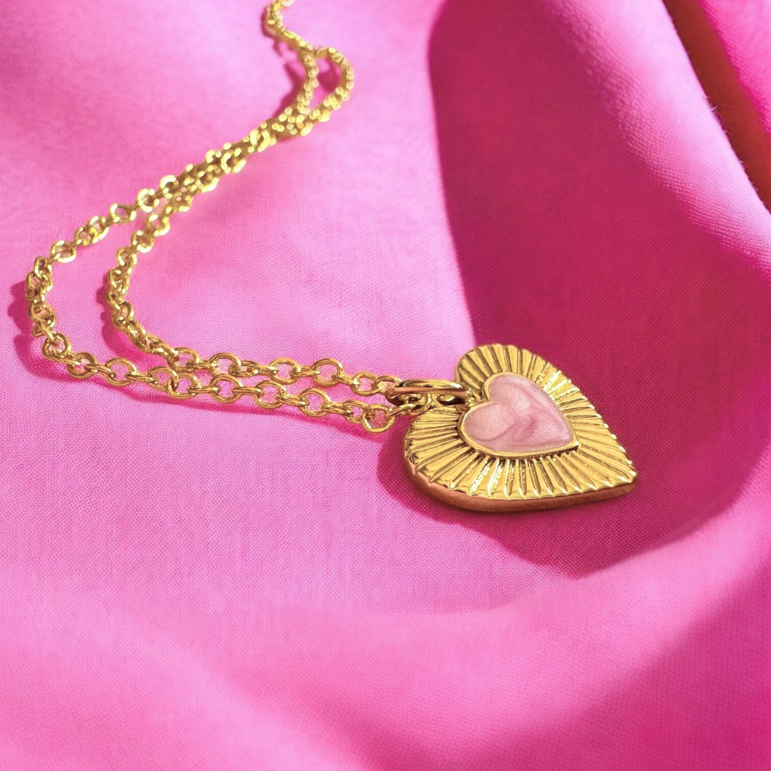Gia Gold Dreamy Heart Necklace