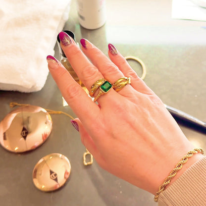 Sophie Green Gemstone Statement Ring