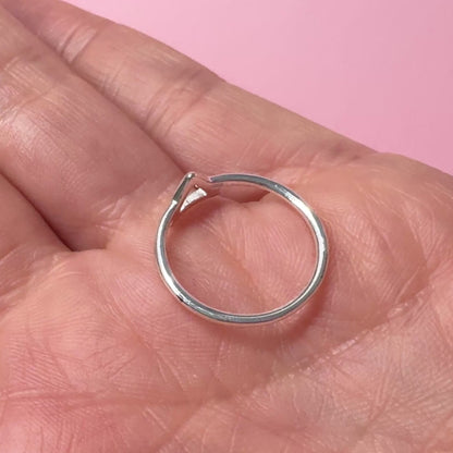 Sterling Silver Geometric Ring