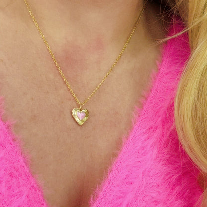Gia Gold Dreamy Heart Necklace.