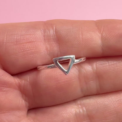 Sterling Silver Geometric Ring